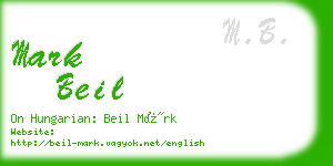 mark beil business card